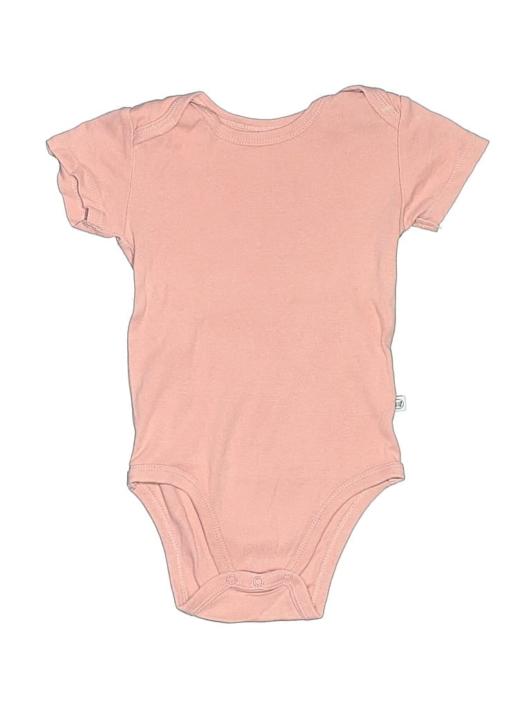 Pre-owned Honest Baby Clothing Babies' Short Sleeve Onesie In Pink