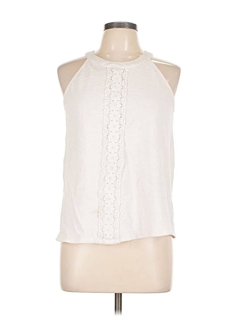 CABLE & GAUGE Pre-owned Sleeveless Blouse In White