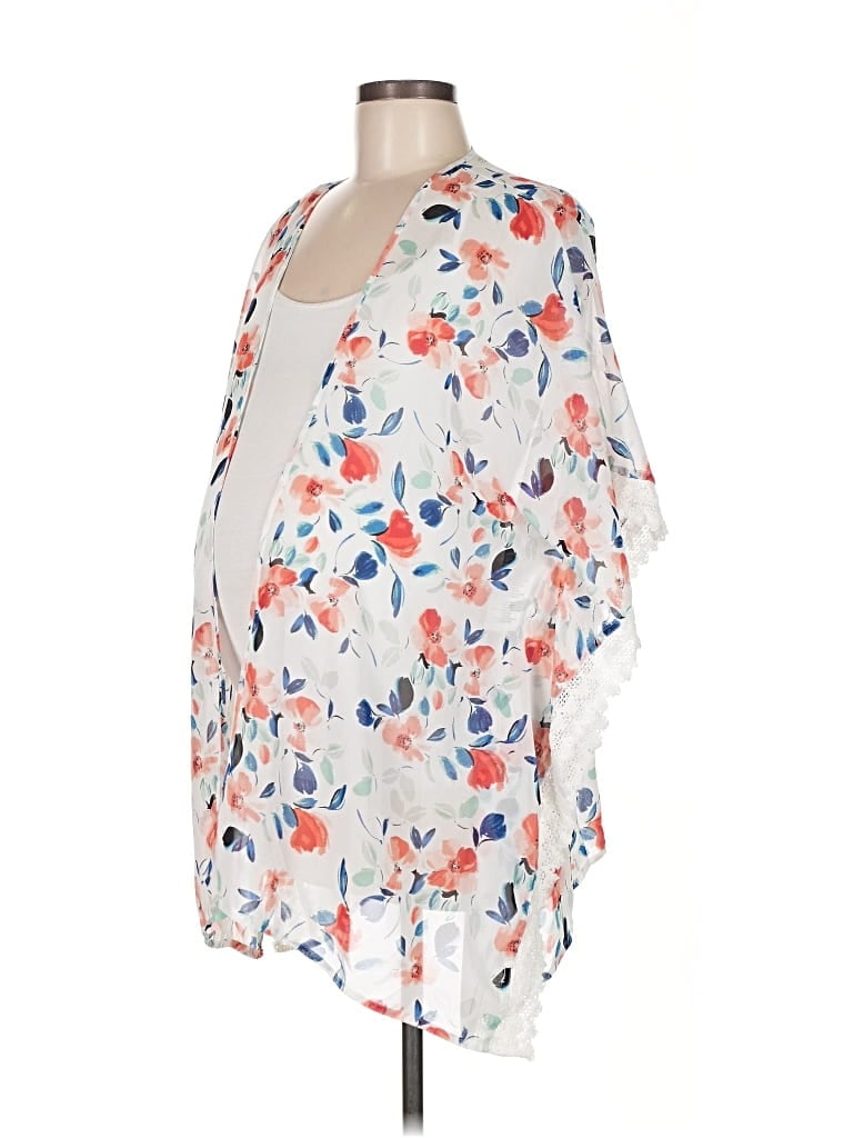 Pre-owned Motherhood Kimono In White