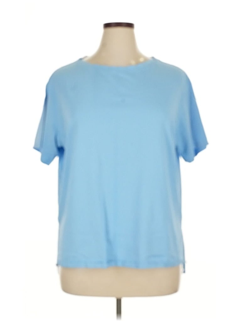 Pre-owned Member's Mark Short Sleeve T-shirt In Blue