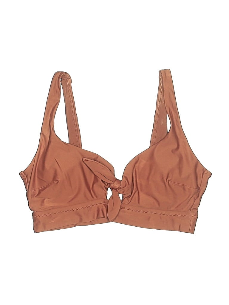 Pre-owned Aerie Swimsuit Top Brown Swimwear
