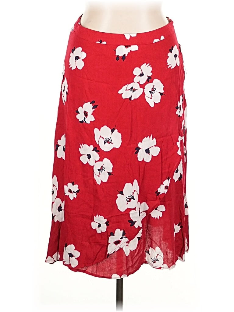 Just Fab Casual Skirt In Red