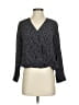 Rails Animal Print Gray 3/4 Sleeve Blouse Size XXS - photo 1