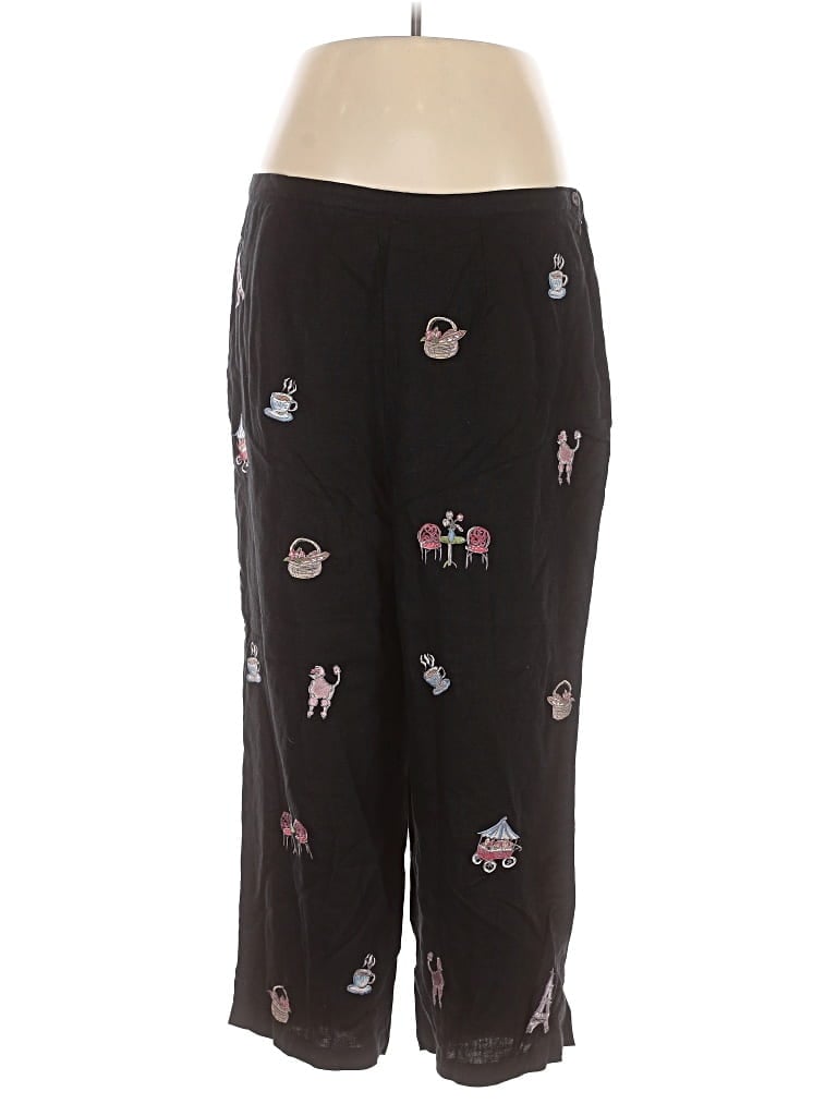 Pre-owned Mercer & Madison Linen Pants In Black