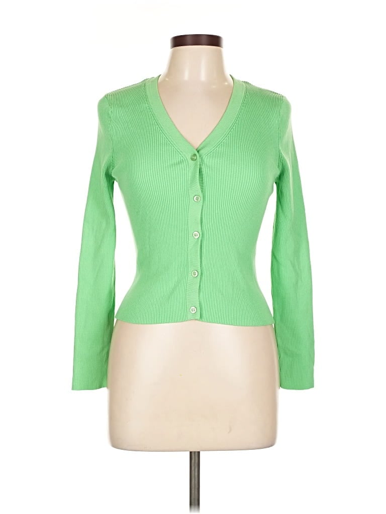 Click to view more detailed imagery on our partner's website Pre-owned Zara Cardigan Sweater In Green