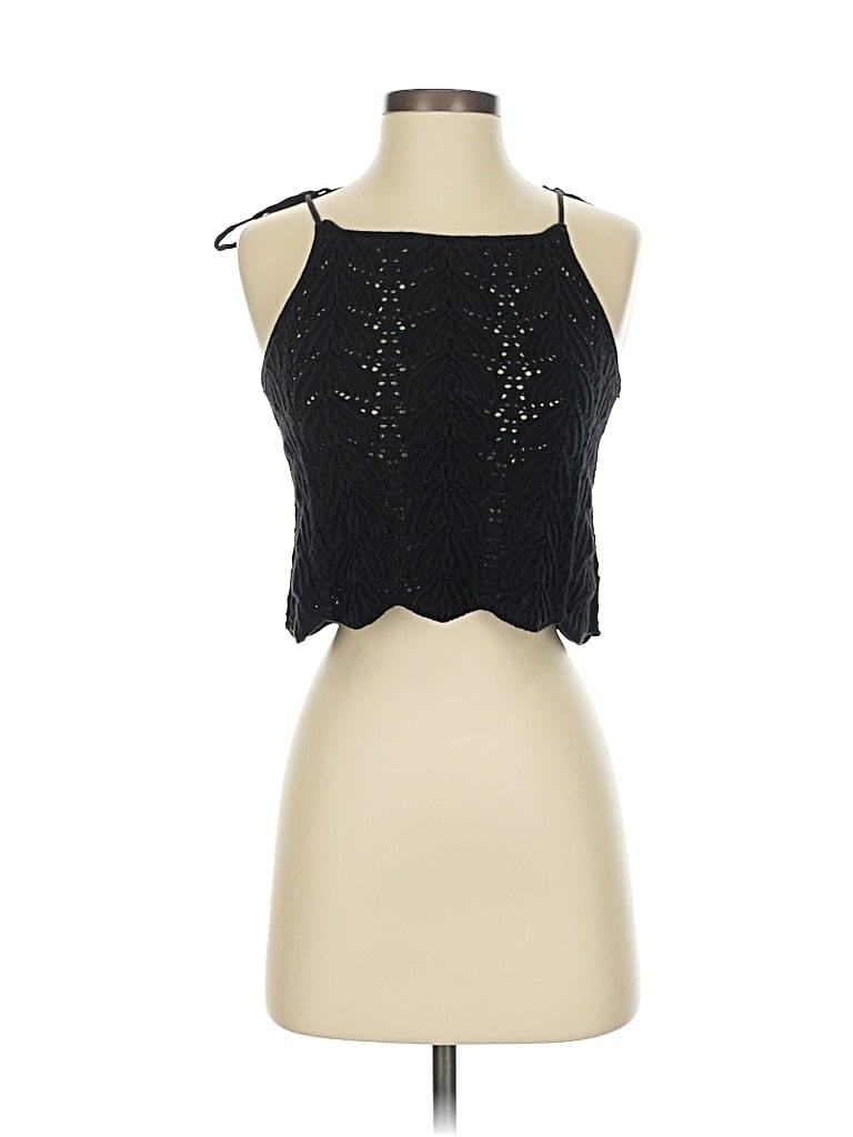 H&M Pre-owned Sleeveless Blouse In Black