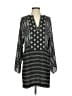 BCBGMAXAZRIA 100% Polyester Print Gray Casual Dress Size XS - photo 1