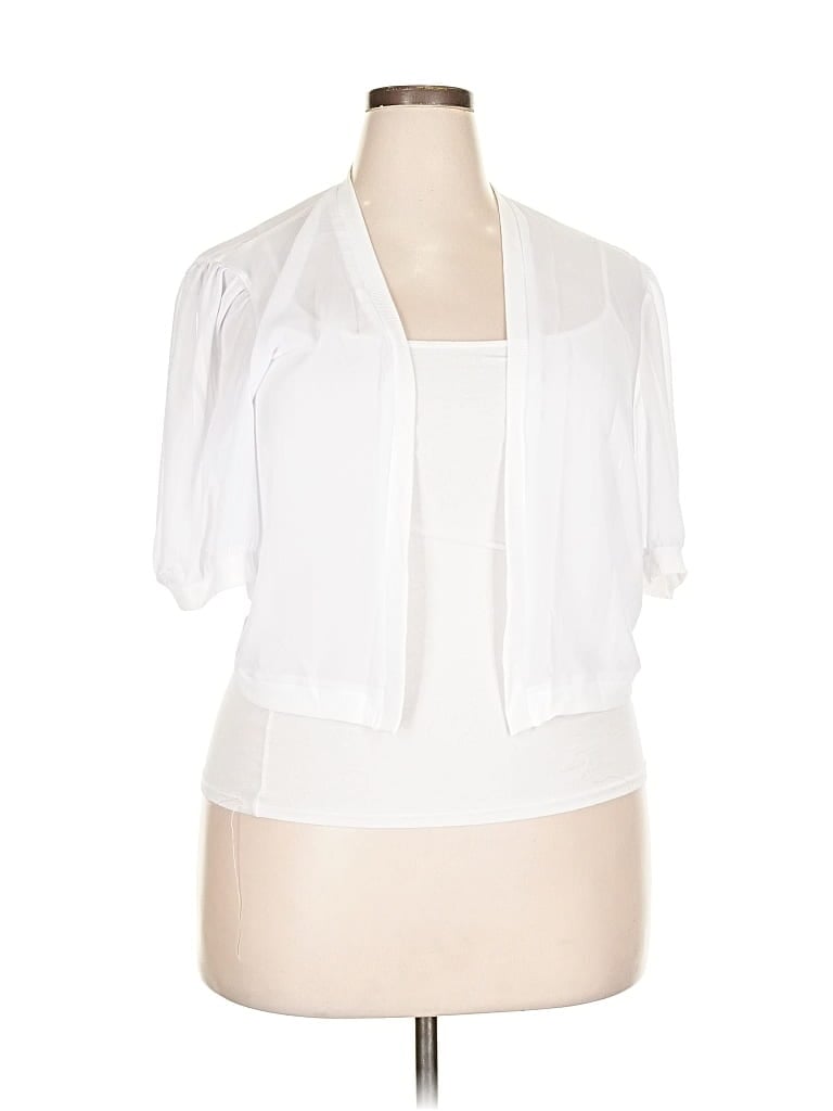 Pre-owned Unbranded Cardigan Sweater In White