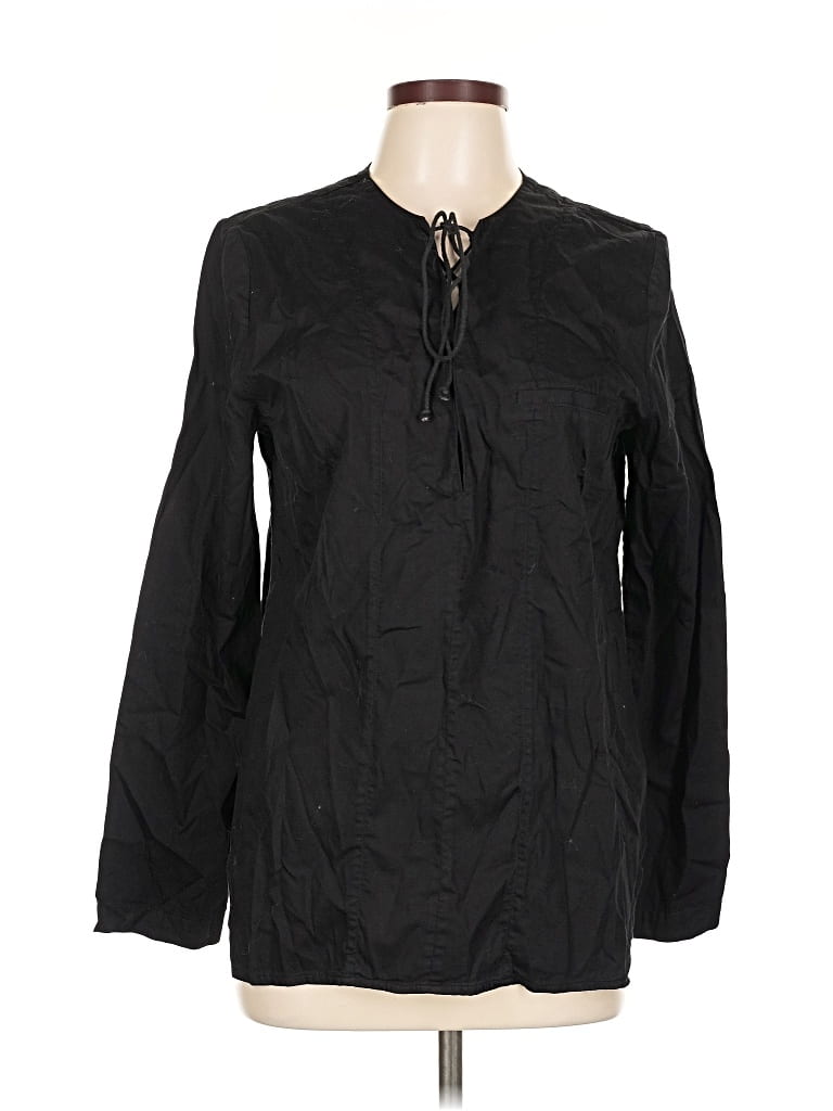 Pre-owned Mcguire Long Sleeve Blouse In Black