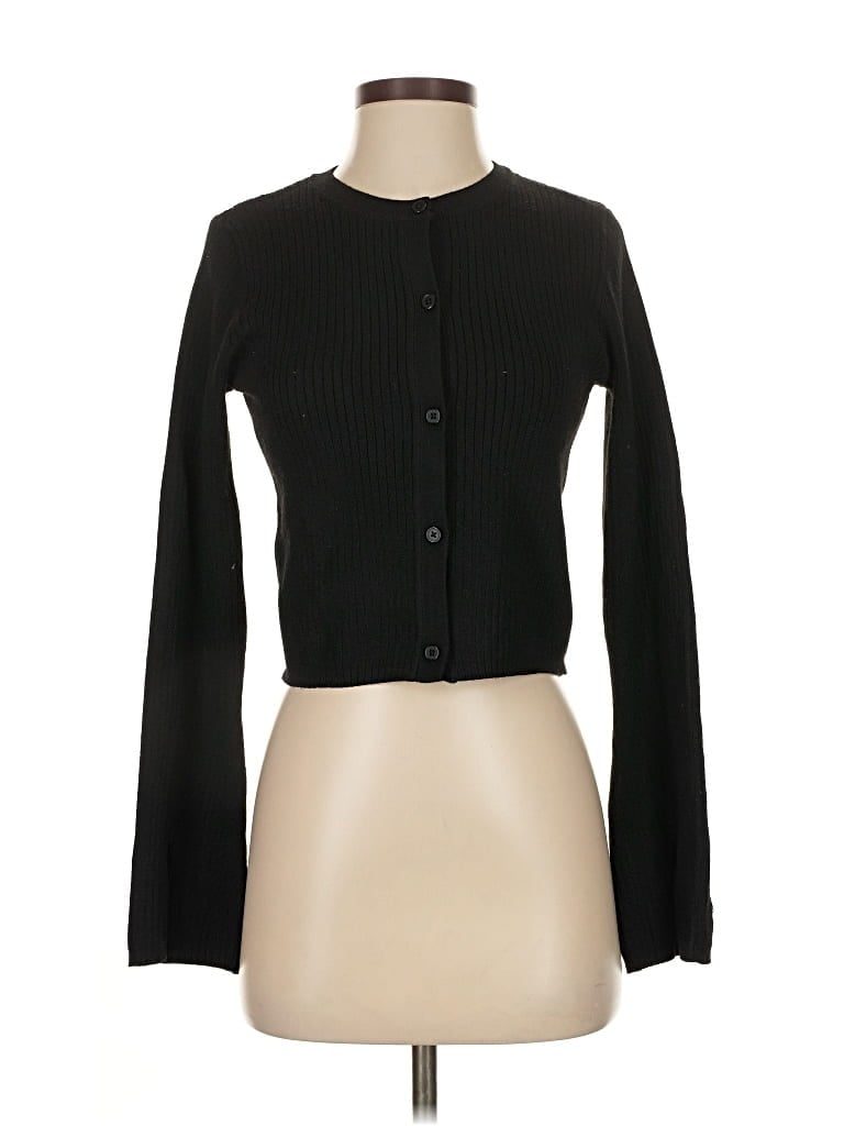 Pre-owned Wild Fable Cardigan Sweater In Black