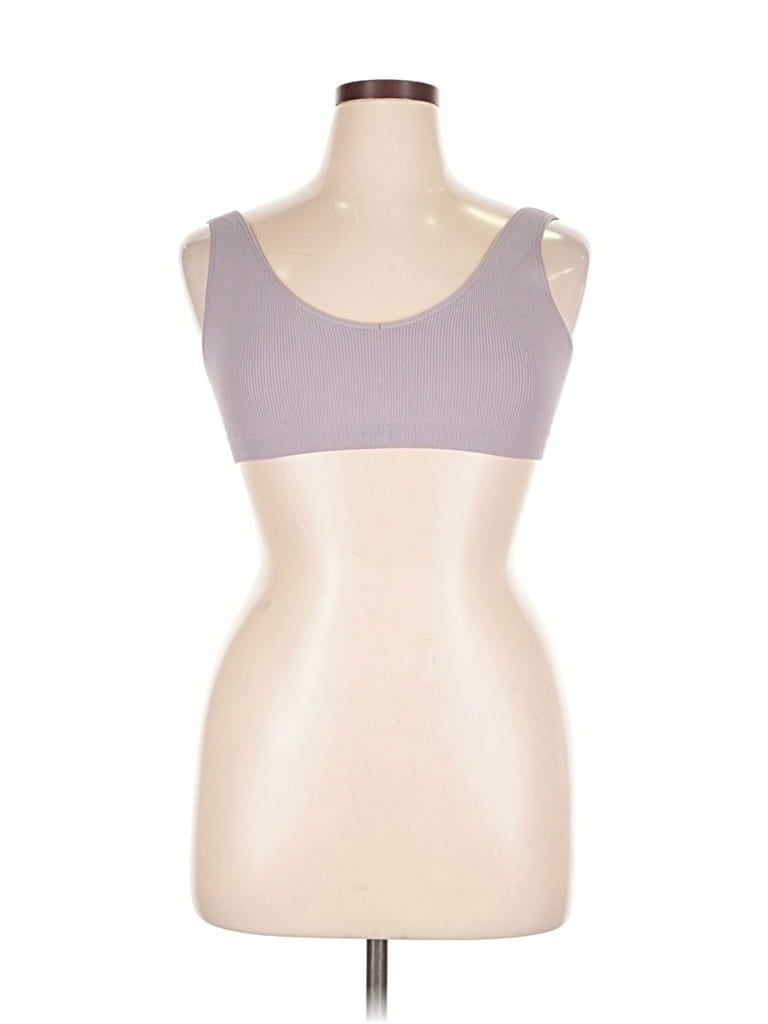 Pre-owned Set Active Tank Top Purple Strapless Neckline Tops