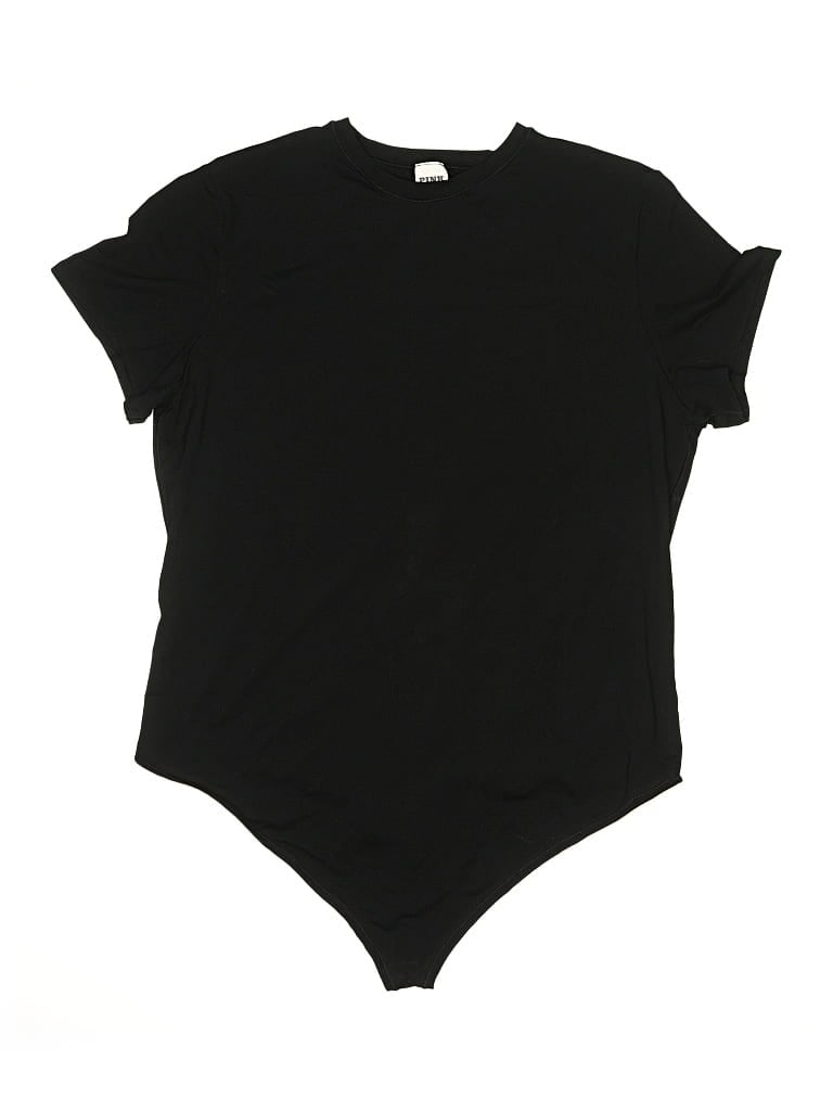 Pre-owned Victoria's Secret Pink Bodysuit In Black