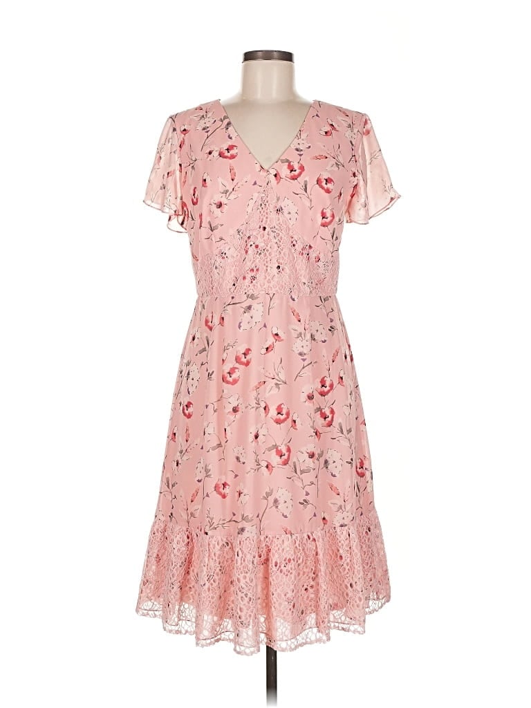 Click to view more detailed imagery on our partner's website Pre-owned Mikael Aghal Casual Dress In Pink