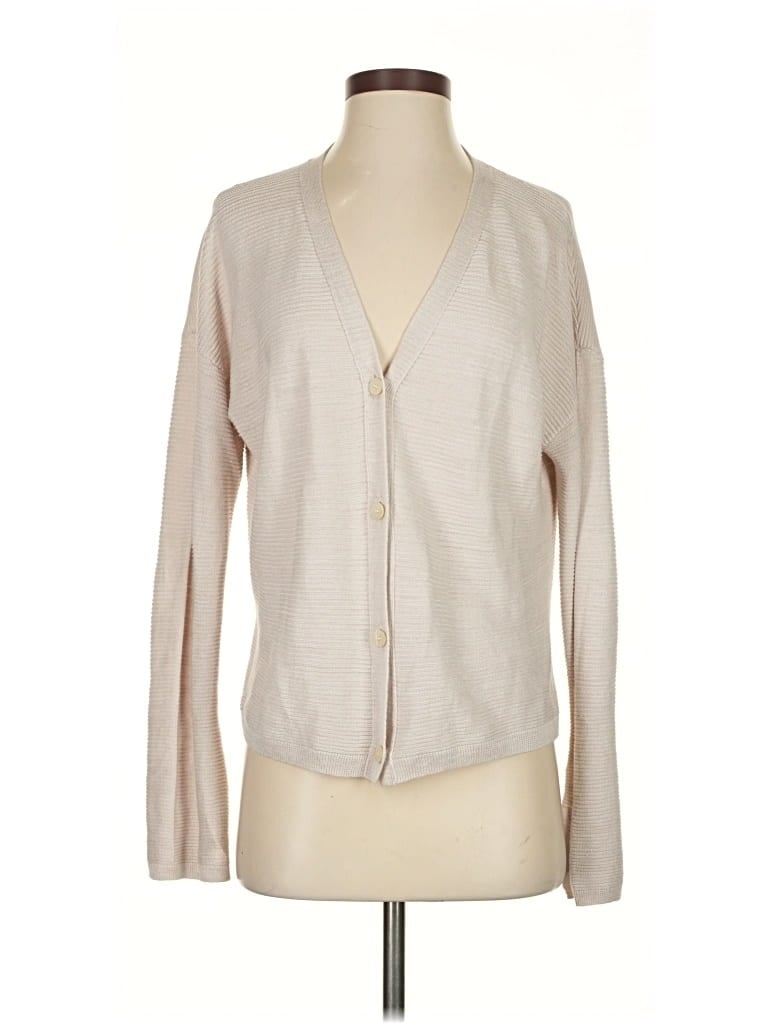 Pre-owned Theory Cardigan Sweater In Brown