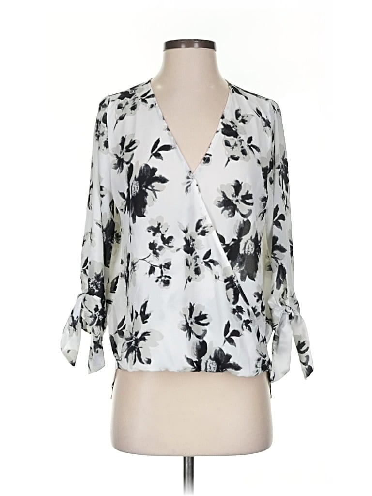 WEST KEI Pre-owned 3/4 Sleeve Blouse In White