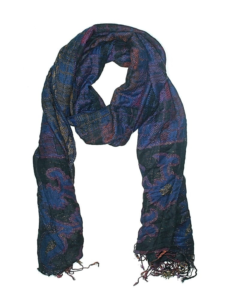 Pre-owned Unbranded Scarf In Blue