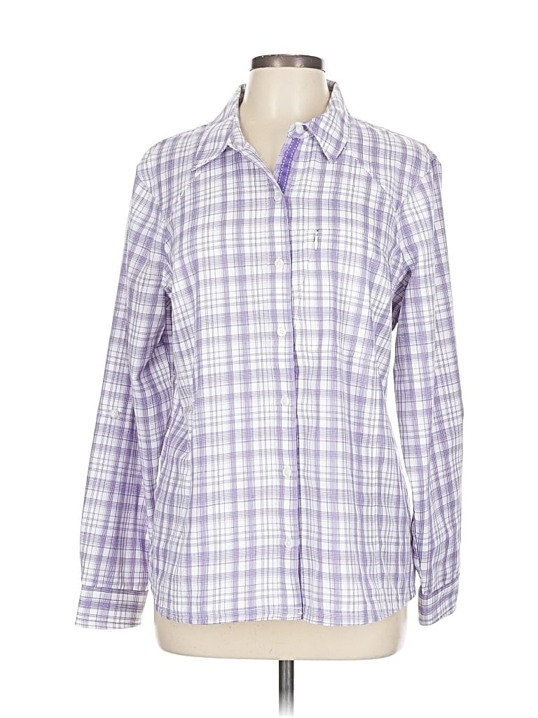 ORVIS Pre-owned Long Sleeve Blouse In Purple