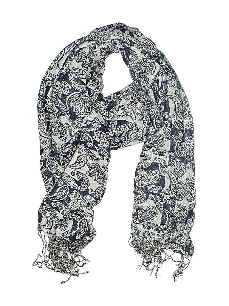 Pre-owned Unbranded Scarf In Blue