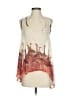 Juma 100% Silk Ivory Sleeveless Silk Top Size XS - photo 1