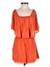 Alice + Olivia 100% Viscose Solid Orange Romper Size 0 - photo 1