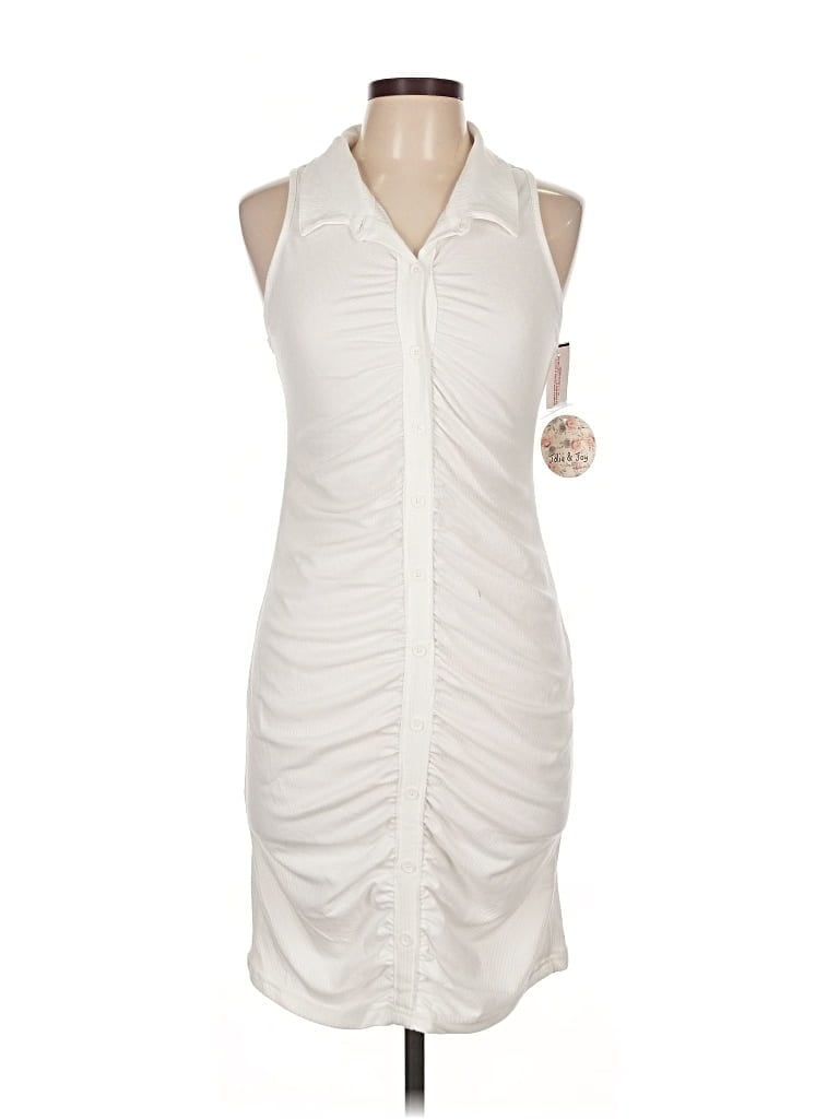 Jolie & Joy Casual Dress In White