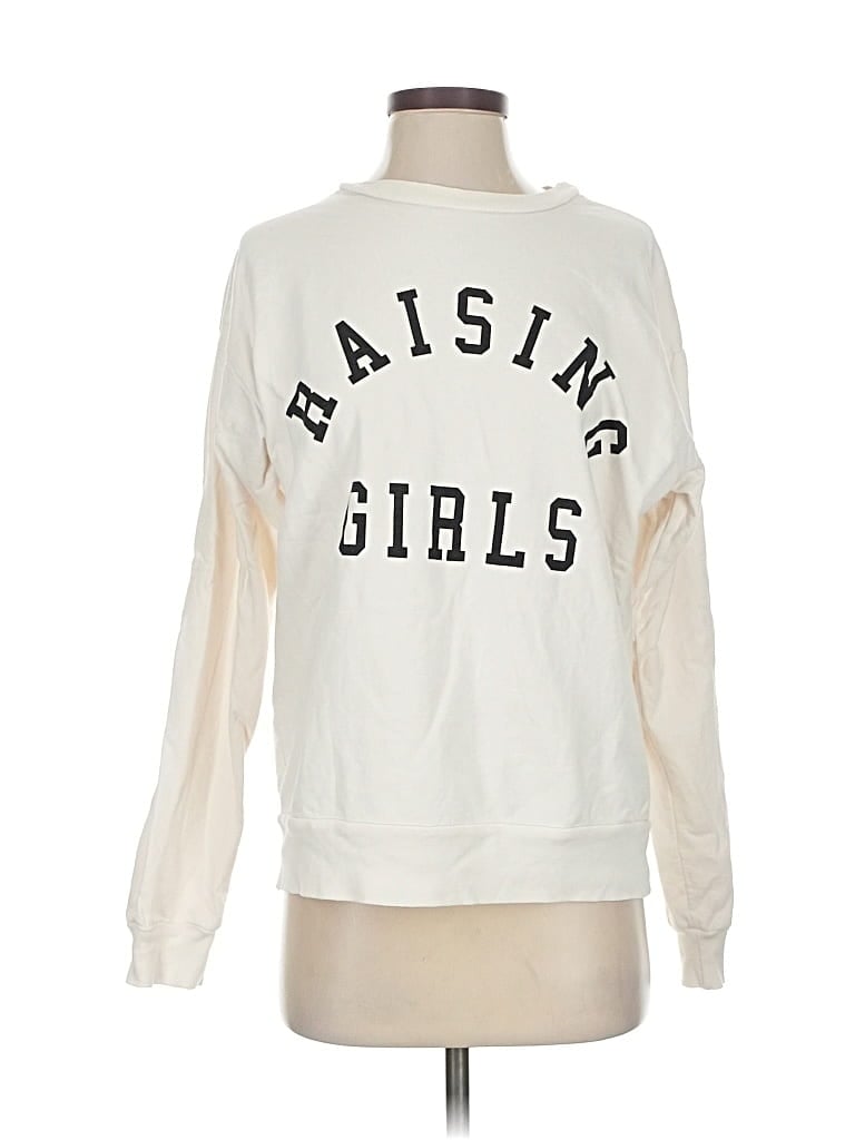 Pre-owned Unbranded Sweatshirt In White