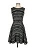 Assorted Brands 100% Polyester Graphic Black Casual Dress Size S - photo 1