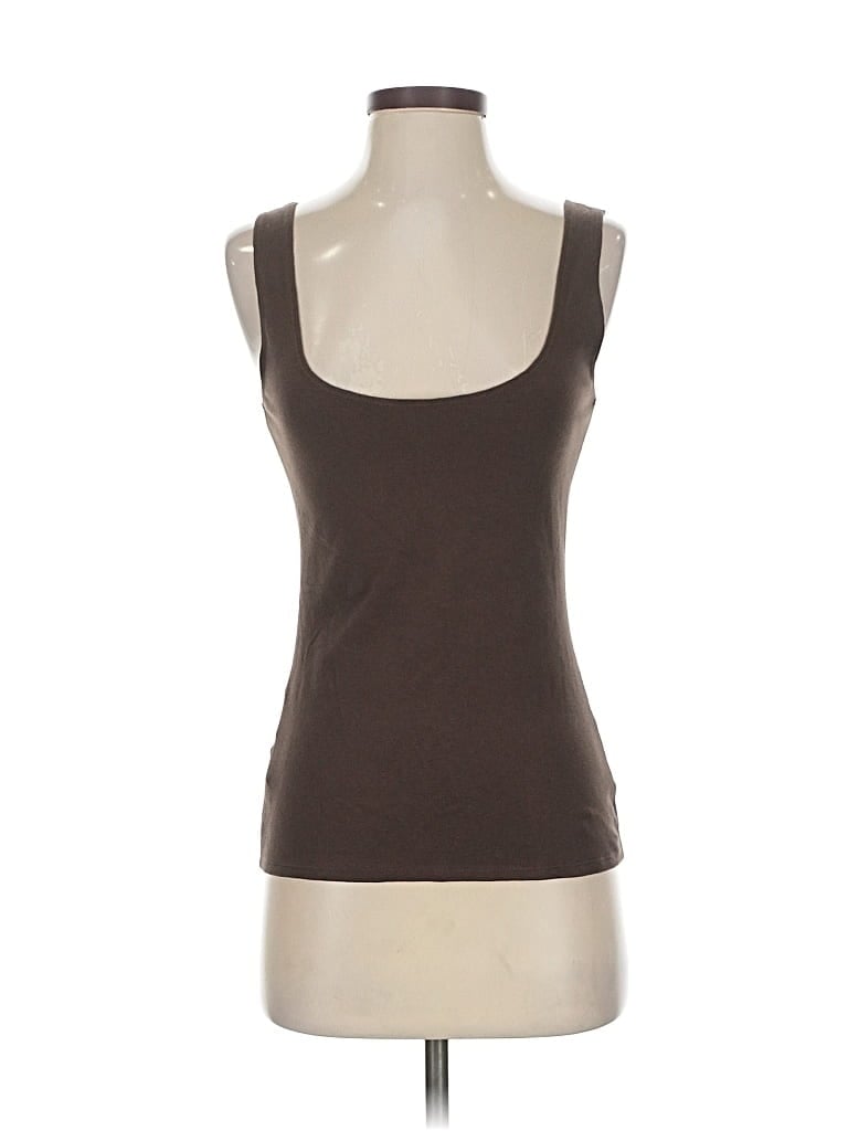 Pre-owned Boston Proper Tank Top Brown Strapless Neckline Tops