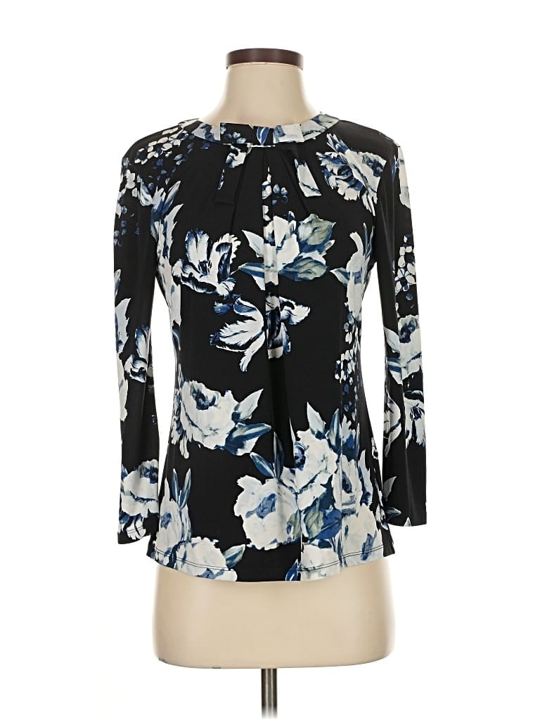Pre-owned Karl Lagerfeld 3/4 Sleeve Blouse In Black