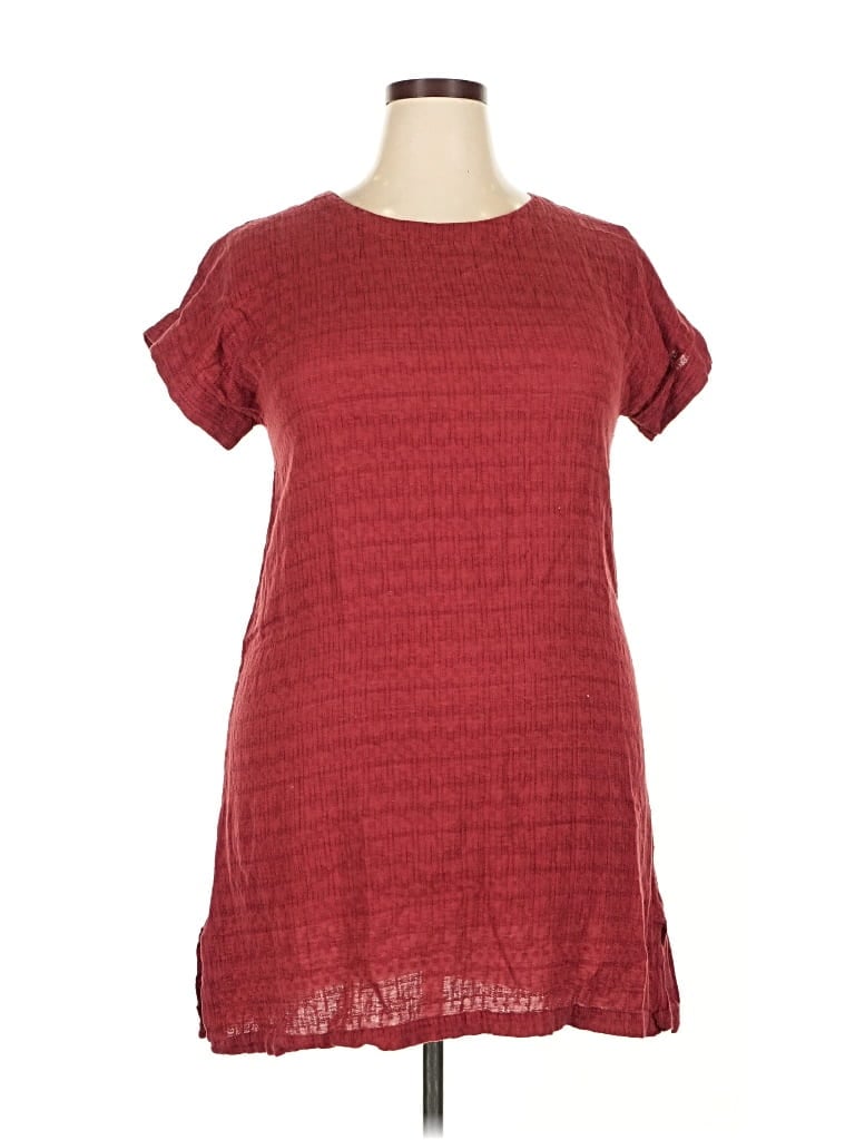 Pre-owned Soft Surroundings Casual Dress In Burgundy