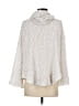 Free People Metallic Silver White Pullover Sweater Size XS - photo 2