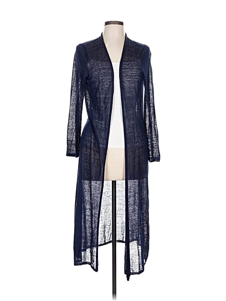 Pre-owned Eileen Fisher Cardigan Sweater In Blue