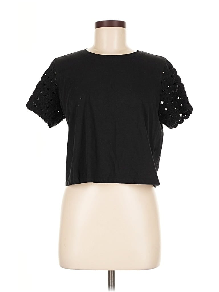 Pre-owned J By Joie Short Sleeve T-shirt In Black