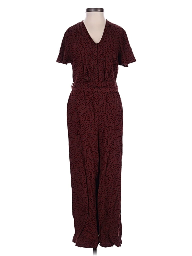 Pre-owned Rails Jumpsuit In Burgundy