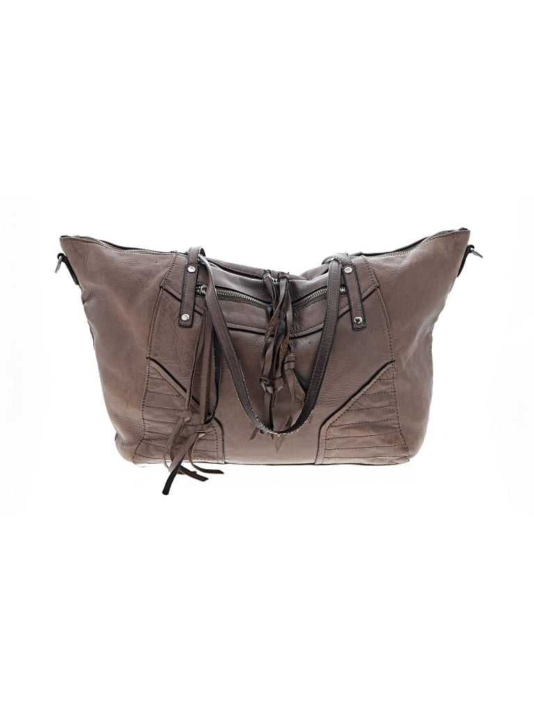 Click to view more detailed imagery on our partner's website Pre-owned Joe's Jeans Leather Tote Bag In Brown