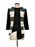Troubadour 100% Polyester Color Block Green 3/4 Sleeve Top Size 4 - photo 2