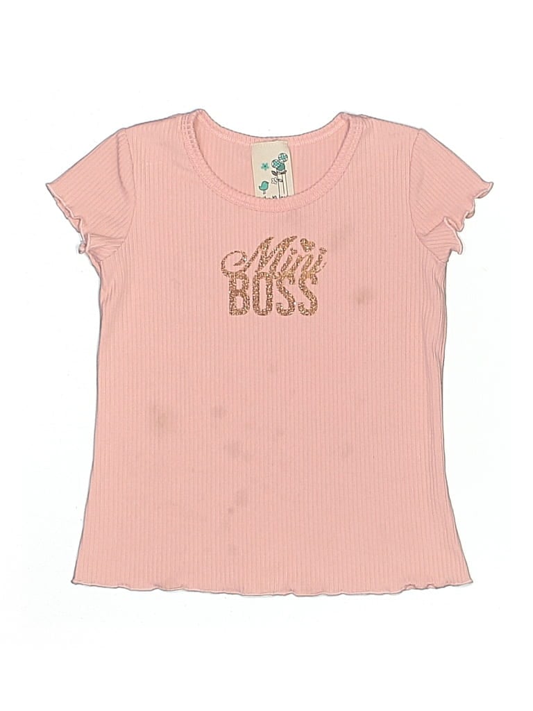 LILY BLEU Pre-owned Kids' Short Sleeve T-shirt In Pink
