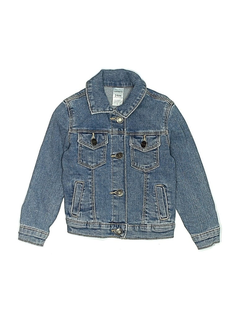 Pre-owned Carter's Kids' Denim Jacket In Blue