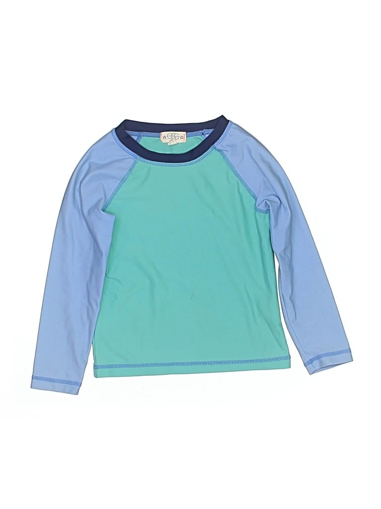 Pre-owned Egg New York Kids' Rash Guard In Blue