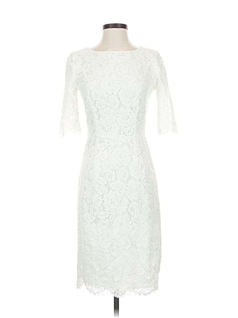 ERIN ERIN FETHERSTON Pre-owned Cocktail Dress In White