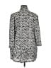 Onque Casuals Chevron-herringbone Silver 3/4 Sleeve Blouse Size XL - photo 2