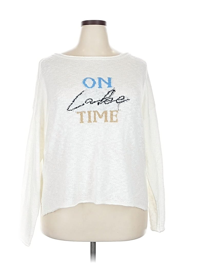 Pre-owned Maurices Sweatshirt In White