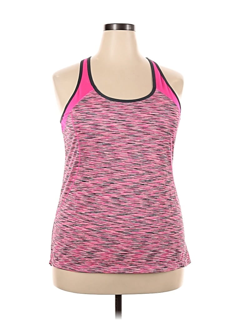 Pre-owned Avia Sleeveless Top Pink Halter Neckline Tops