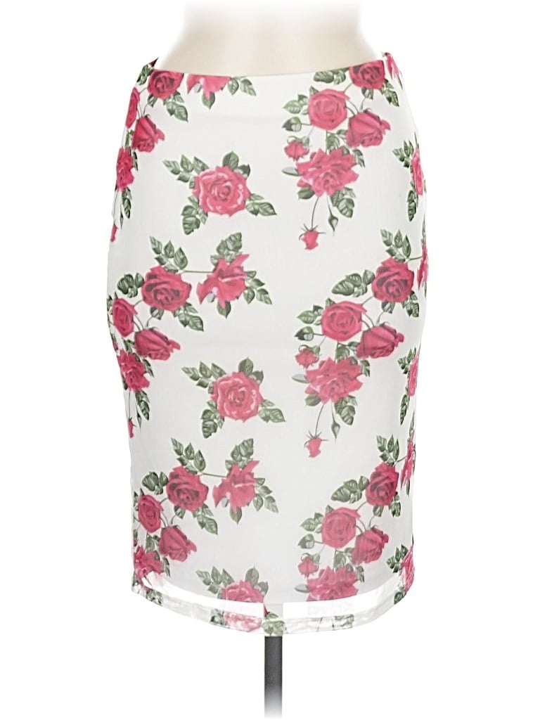 Pre-owned Popular 21 Formal Skirt In White