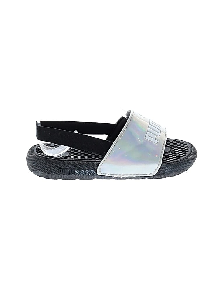 Pre-owned Puma Kids' Sandals In Silver