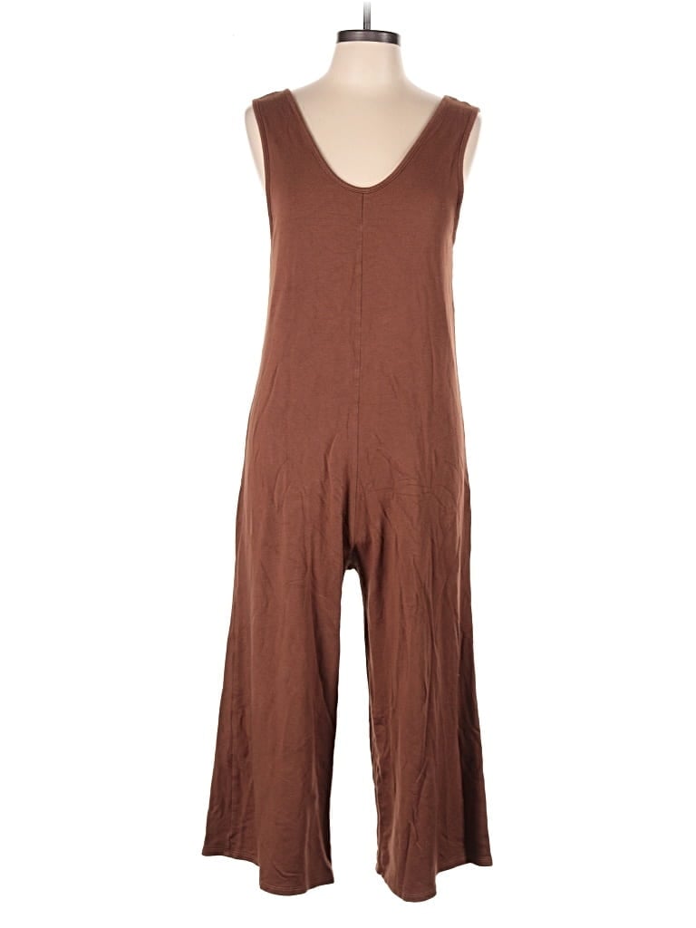 Pre-owned Corinne Jumpsuit In Brown