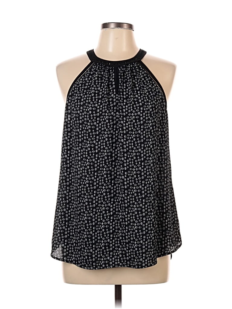 Pre-owned Daniel Rainn Tank Top Black Halter Neckline Tops