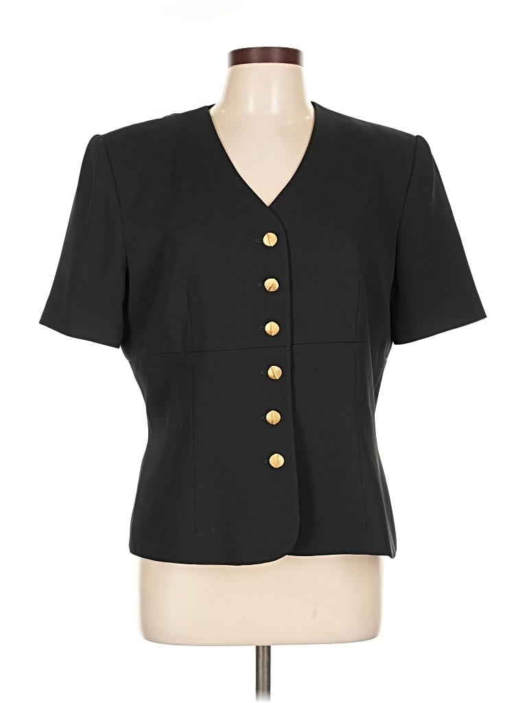 Pre-owned Kasper A.s.l. Blazer Jacket In Black