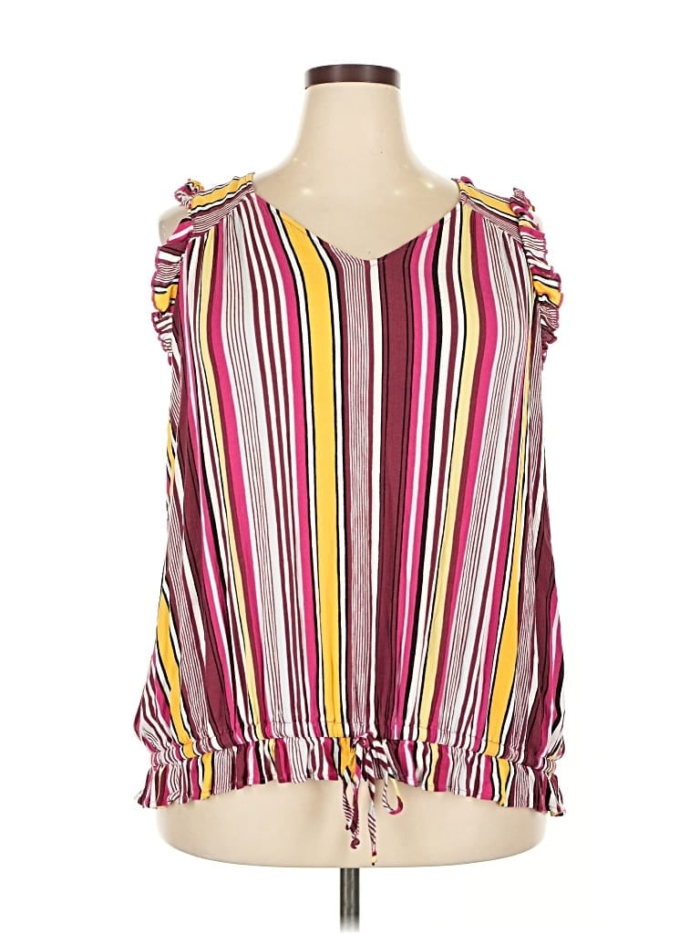 LANE BRYANT Pre-owned Sleeveless Blouse In Pink