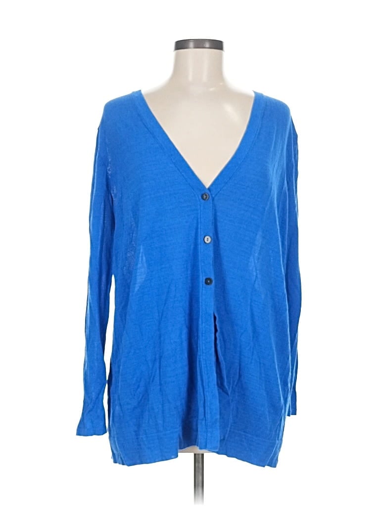 Pre-owned Jjill Cardigan Sweater In Blue
